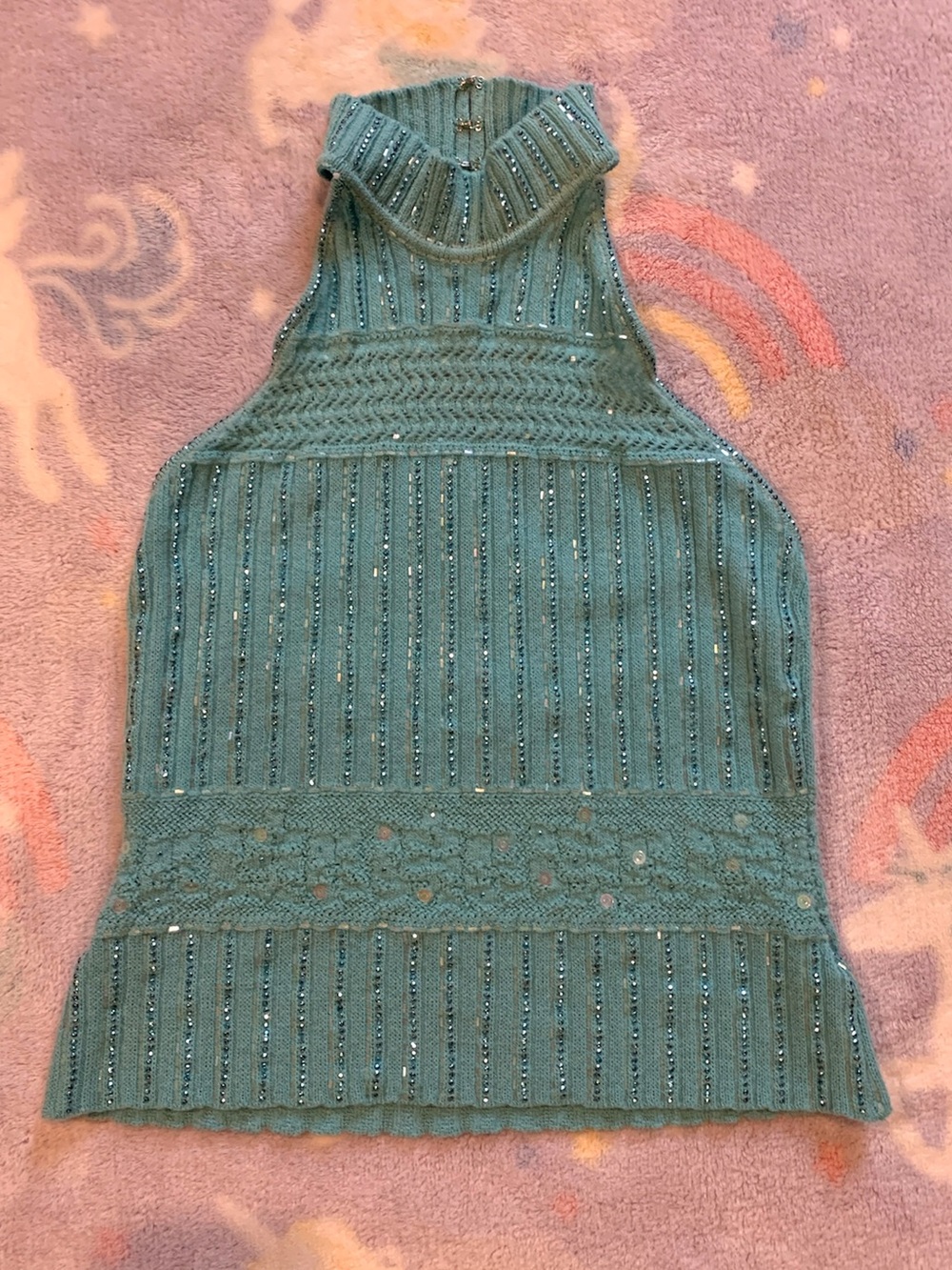 Spring 2003 St. John Evening Beaded Knit Halter Top